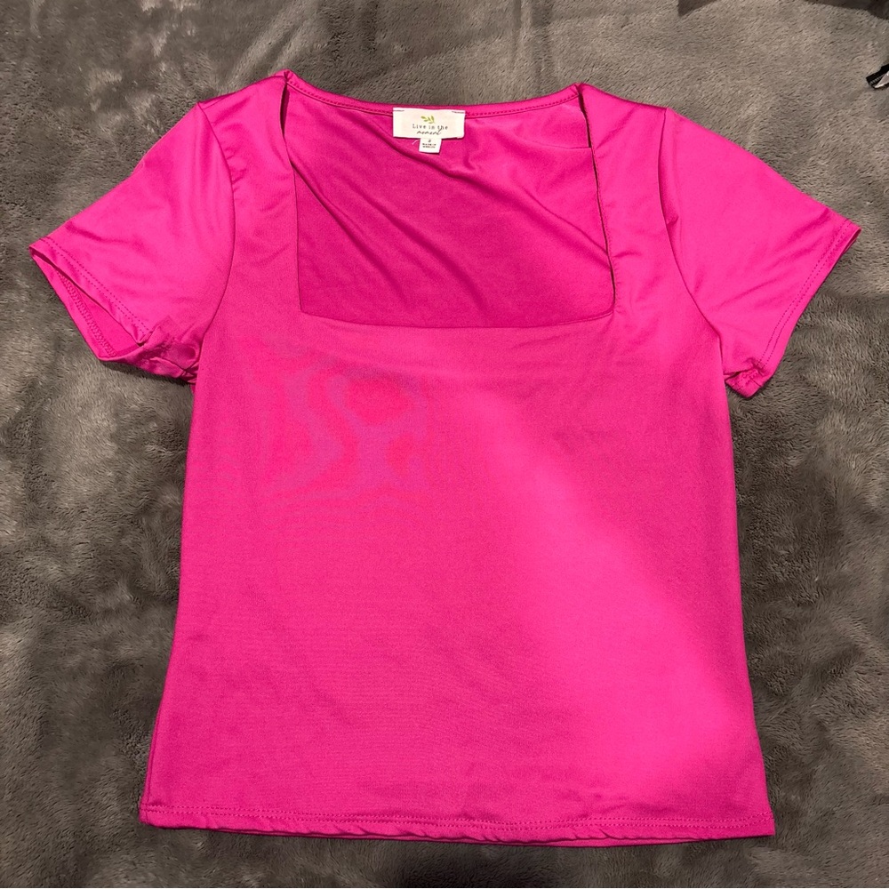Pink Short Sleeve Top